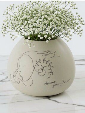 Hand-Painted Aphrodite Vase